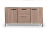 Vig Furniture - Nova Domus Boston Modern Brown Oak & Faux Concrete Office File Cabinet - Vganboston-Fc