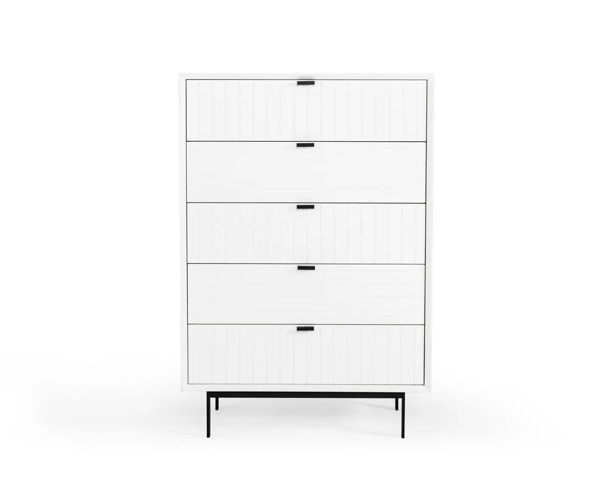 Vig Furniture - Nova Domus Valencia Contemporary White Chest - Vgmabr-76-Chest
