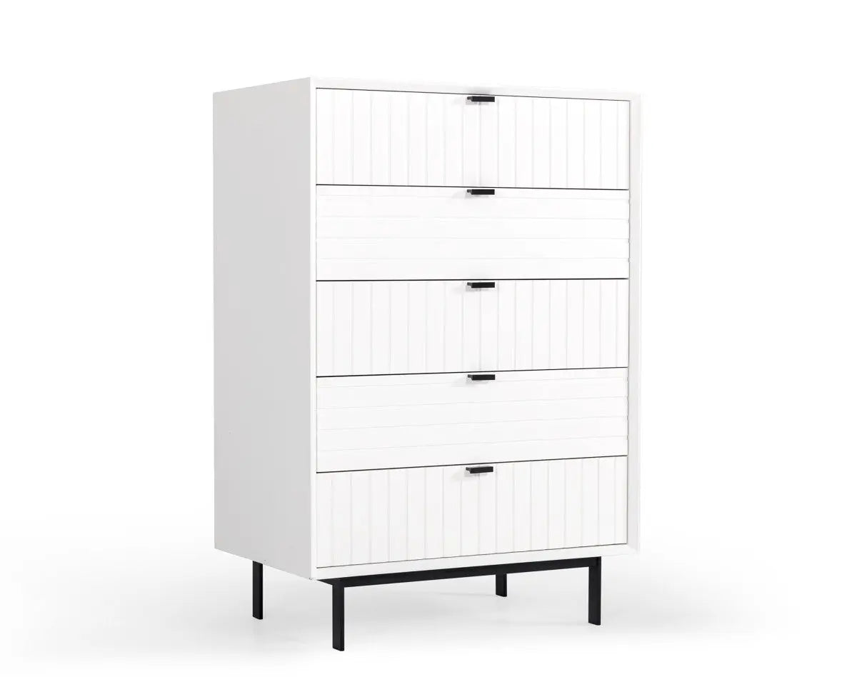 Vig Furniture - Nova Domus Valencia Contemporary White Chest - Vgmabr-76-Chest