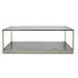 Vig Furniture Modrest Braxton - Contemporary Clear Wave Glass Coffee Table