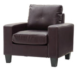 Glory Furniture Newbury G464A-C Newbury Club Chair , DARK BROWN - Home Elegance USA