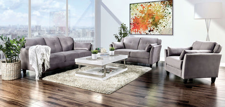 Ysabel - Sofa & Love Seat & Chair - Warm Gray - Home Elegance USA