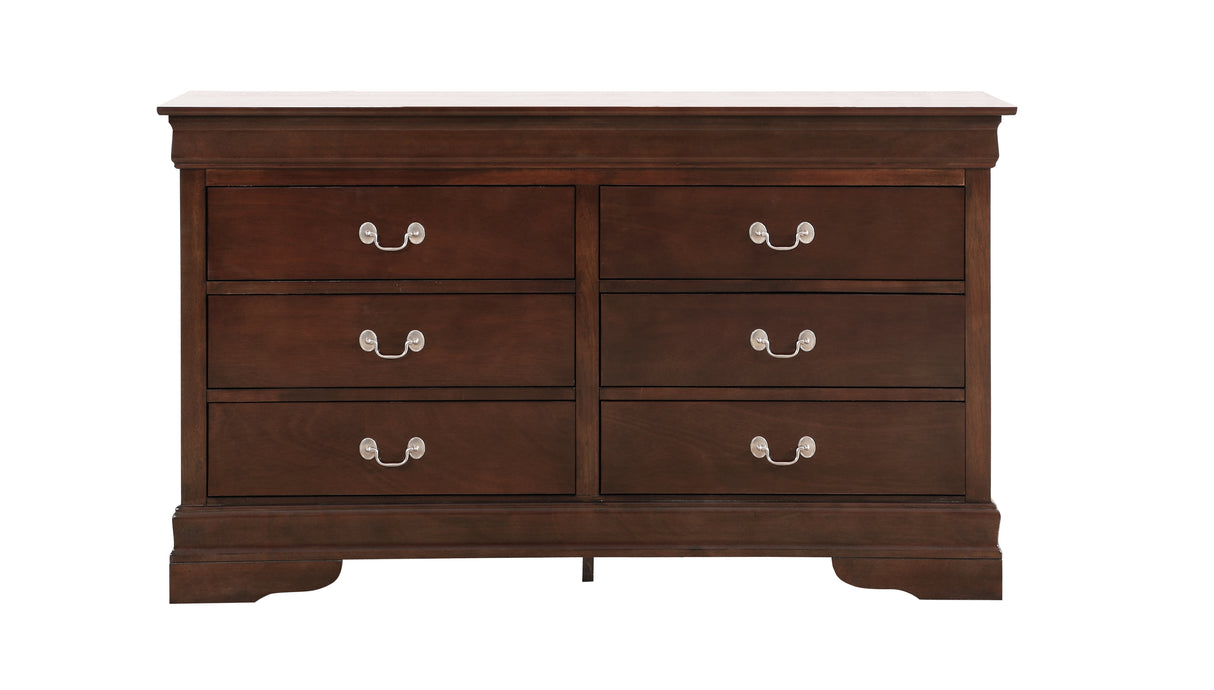 Glory Furniture LouisPhillipe G02125-D Dresser , Cappuccino - Home Elegance USA