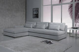 Vig Furniture - Light Grey Fabric Sectional Sofa - Vgyic08B