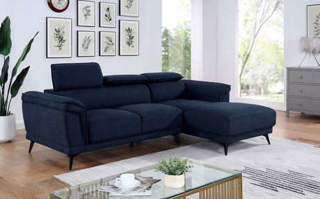 Napanee - Sectional - Navy - Home Elegance USA