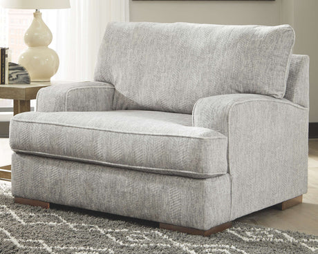 Mercado - Pewter - 4 Pc. - Sofa, Loveseat, Chair And A Half With Ottoman - Home Elegance USA