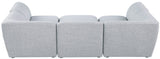 Miramar - Modular Sectional 6 Piece - Gray - Modern & Contemporary - Home Elegance USA