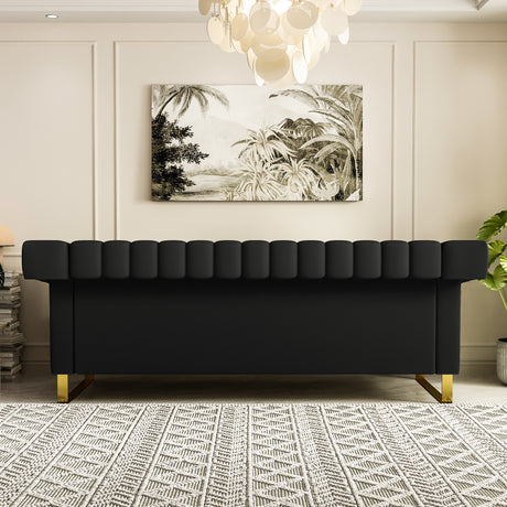 FX-P81PU-BK SOFA - Home Elegance USA