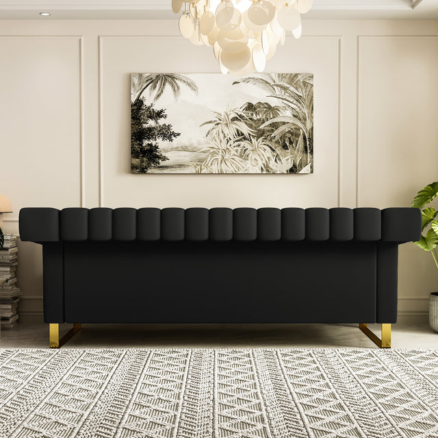 FX-P81PU-BK SOFA - Home Elegance USA