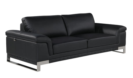 Top Grain Italian Leather Sofa Home Elegance USA