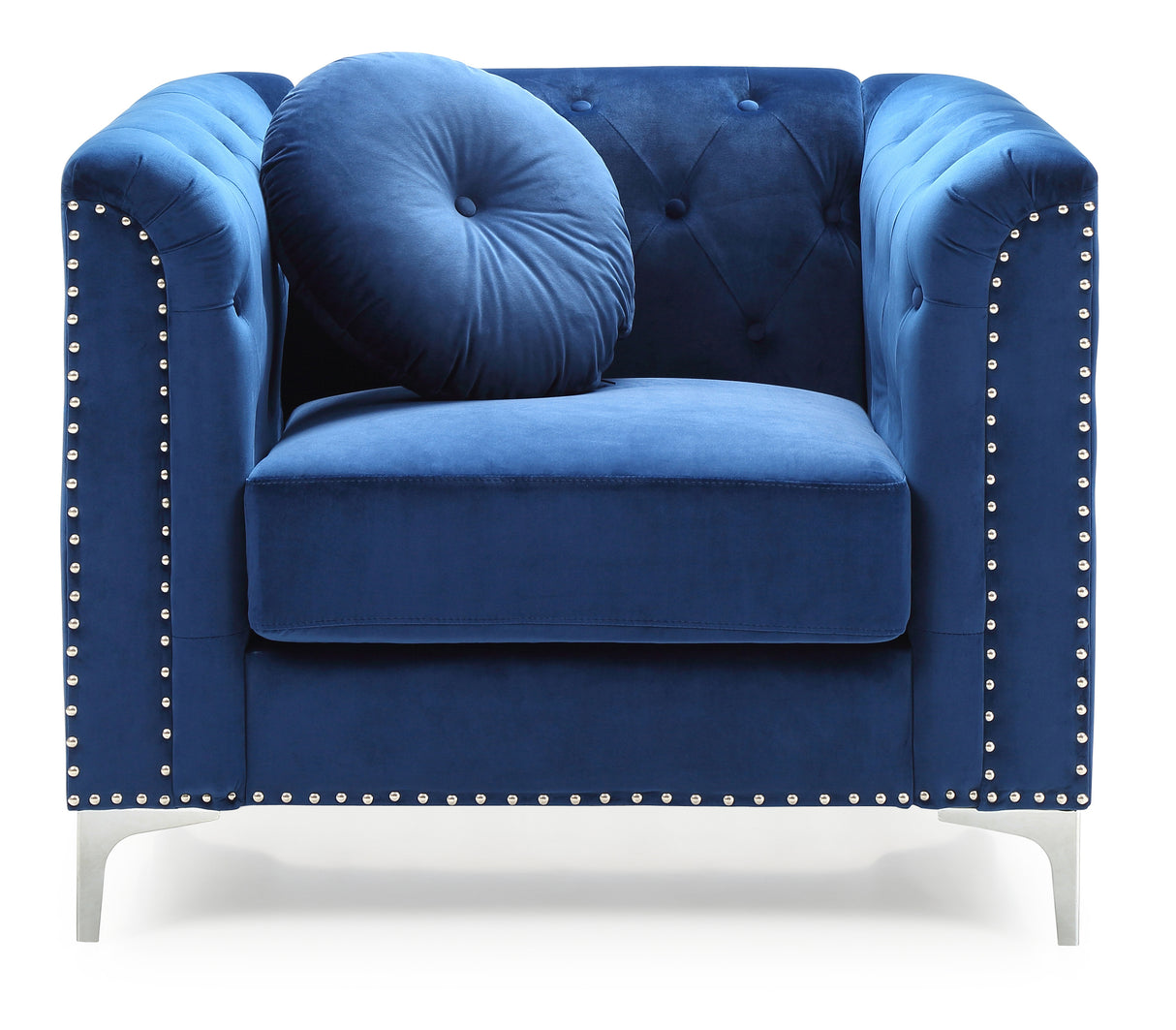 Glory Furniture Pompano G781A-C Chair , NAVY BLUE - Home Elegance USA