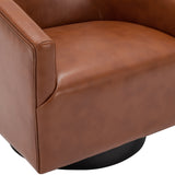 Garland Caramel Wood Base Swivel Chair - Home Elegance USA