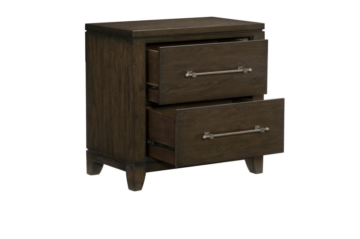 Homelegance - Griggs Night Stand In Dark Brown - 1669-4