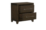 Homelegance - Griggs Night Stand In Dark Brown - 1669-4