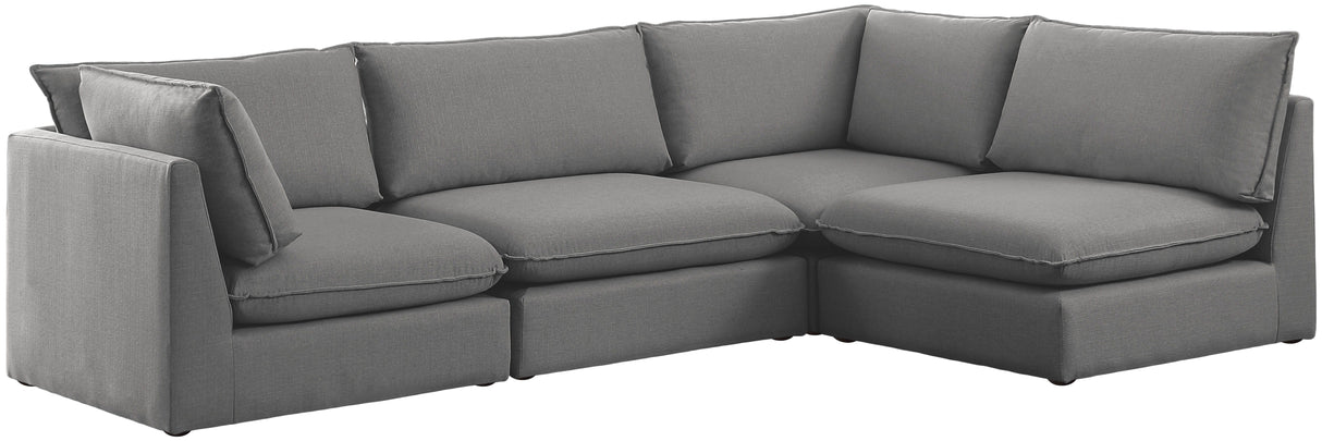 Mackenzie - Modular Sectional 4 Piece - Gray - Home Elegance USA