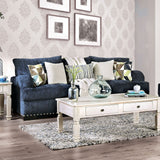 Zayla - Sofa & Loveseat - Navy - Home Elegance USA