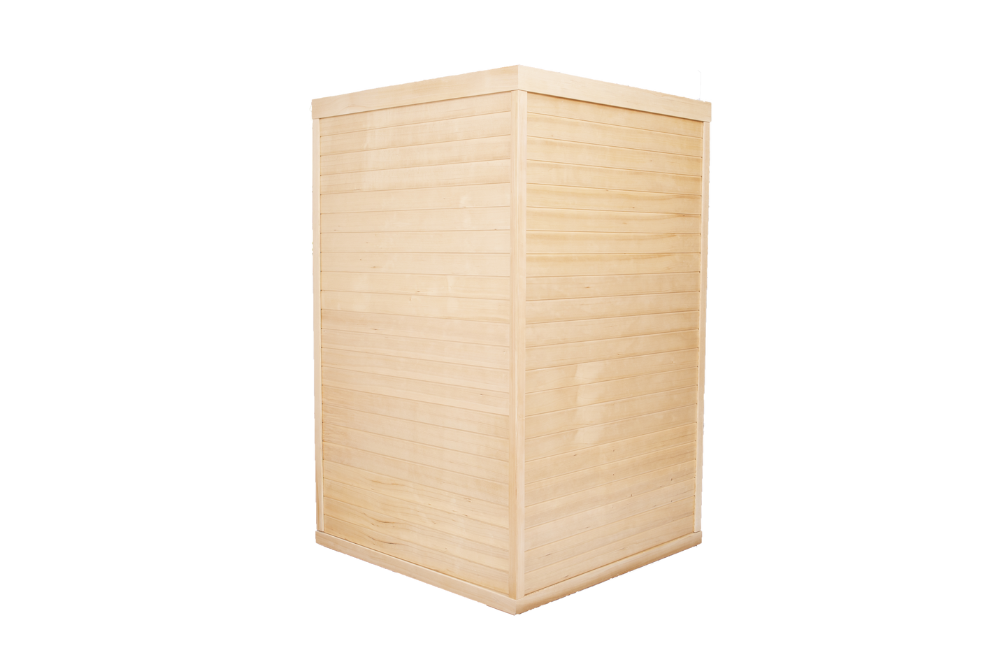 Pentagonal hemlock sauna room