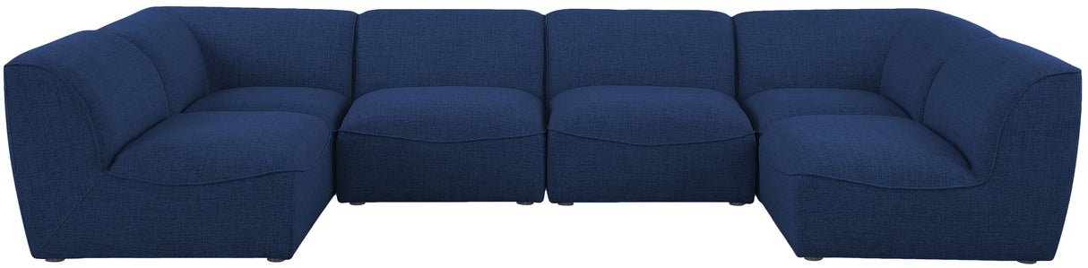 Miramar - Modular Sectional 6 Piece - Navy - Home Elegance USA