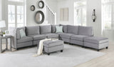 Zelmira Gray Velvet 8Pc Modular Sectional Sofa - Home Elegance USA