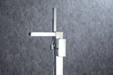 Bathtub Faucet Waterfall Tub Filler Floor Mount Brass Single Handle Bathroom Faucets with Hand Shower