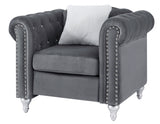 Glory Furniture Raisa G860A-C Chair , GRAY - Home Elegance USA