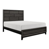 Modern Style Clean Line Design Gray Finish 1pc Queen Size Bed Contemporary Bedroom Furniture - Home Elegance USA