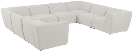 Miramar - Modular Sectional 8 Piece - Cream - Home Elegance USA