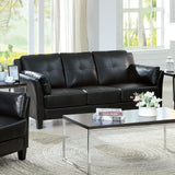 Pierre - Sofa & Loveseat - Black - Home Elegance USA