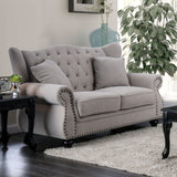 Ewloe - Sofa & Loveseat - Light Gray - Home Elegance USA