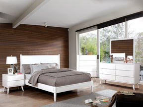 Lennart - 4 Piece Queen Bedroom Set - White