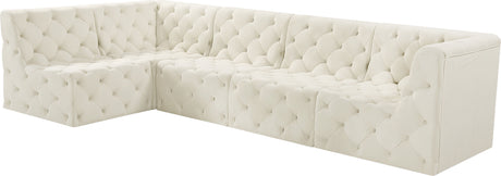 Tuft - Modular Sectional 5 Piece - Cream - Fabric - Home Elegance USA