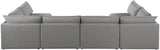 Mackenzie - Modular Sectional 6 Piece - Gray - Modern & Contemporary - Home Elegance USA