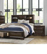 Homelegance - Chesky Warm Espresso 3 Piece Queen Platform Storage Bedroom Set - 1753-1-3