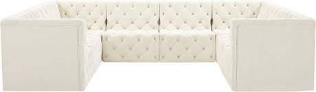 Tuft - Modular Sectional 8 Piece - Cream - Fabric - Home Elegance USA