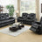 Delange - Zimmerman Faux Leather Power Motion Living Room Set - Home Elegance USA