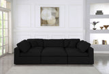 Serene - Cloud Modular Sectional 6 Piece - Black - Home Elegance USA