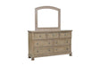 Bethel Dresser With Mirror 2259Gy-5-6 | Homelegance
