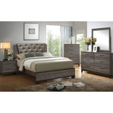 Manvel - 5 Piece Queen Bedroom Set With 2Ns - Two-Tone Antique Gray - Home Elegance USA