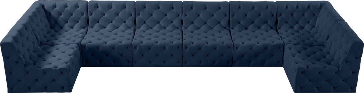 Tuft - Modular Sectional 8 Piece - Navy - Modern & Contemporary - Home Elegance USA