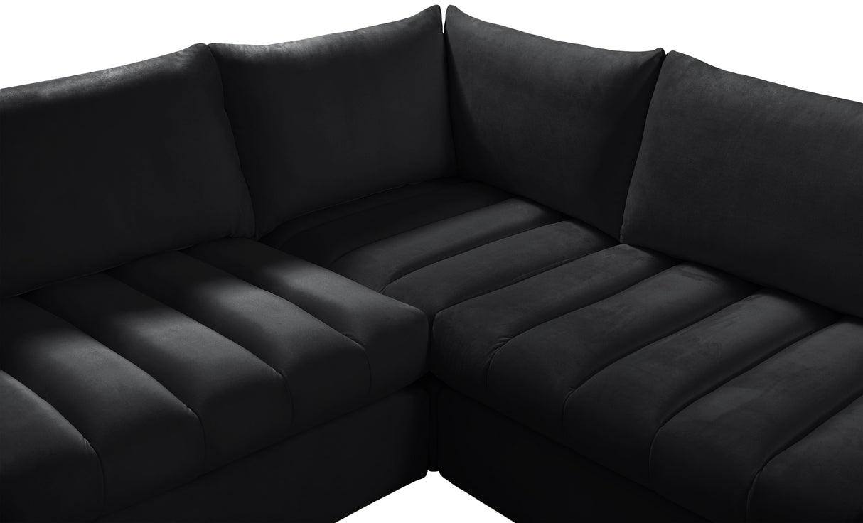 Jacob - Modular Sectional 6 Piece - Black - Home Elegance USA