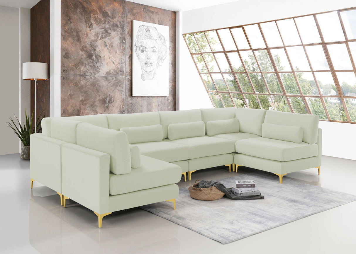 Julia - Modular Sectional 6 Piece - Cream - Home Elegance USA