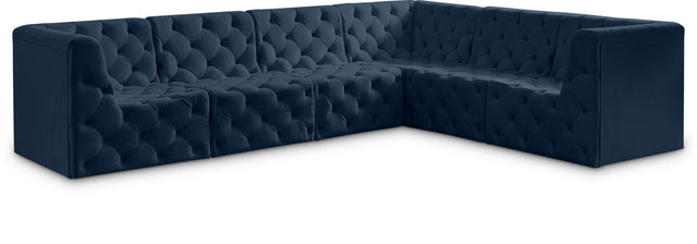 Tuft - Modular Sectional 6 Piece - Navy - Fabric - Home Elegance USA