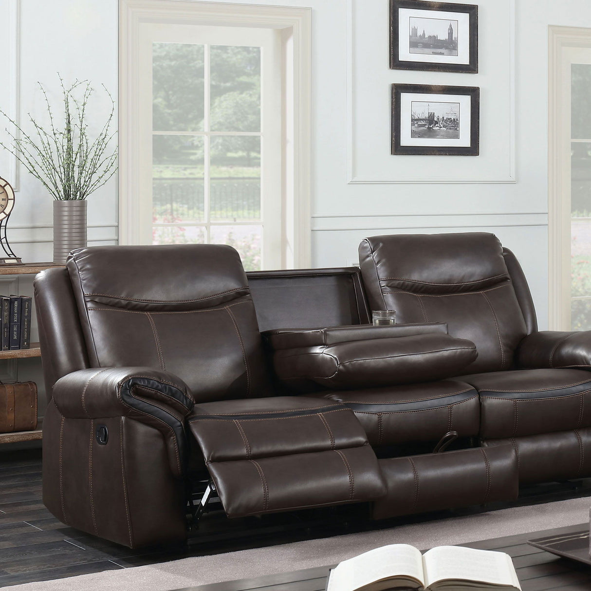 Chenai - Sofa & Love Seat & Chair - Brown - Home Elegance USA