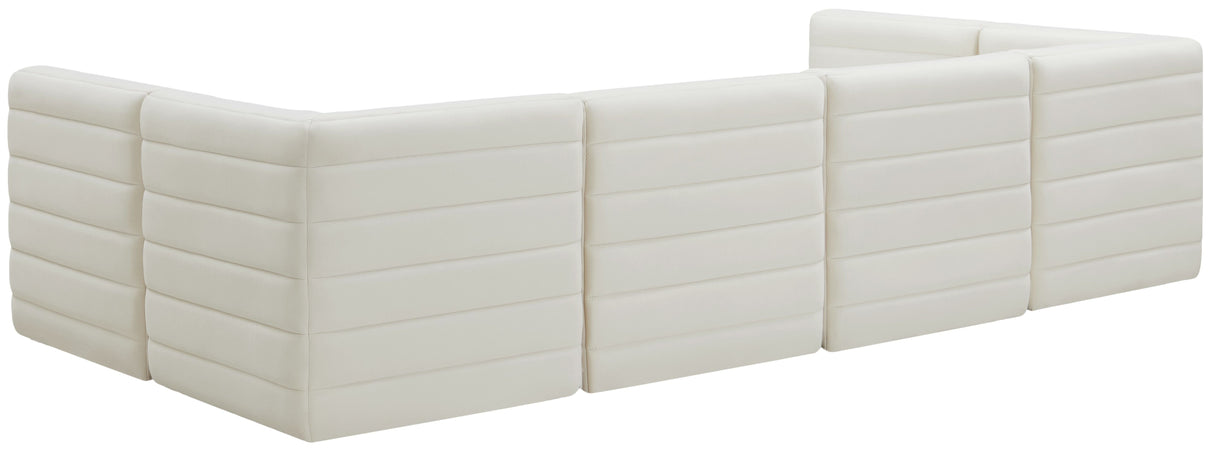 Quincy - Modular Sectional 6 Piece - Cream - Fabric - Home Elegance USA