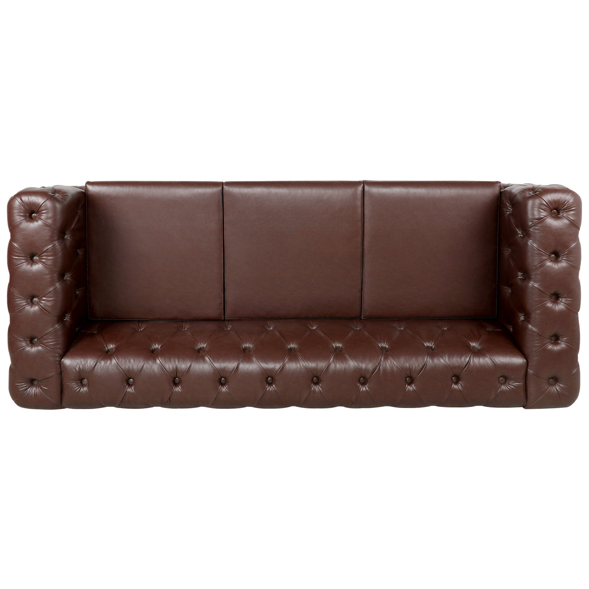 84.06Inch Width Traditional Square Arm removable cushion 3 seater Sofa | Home Elegance USA