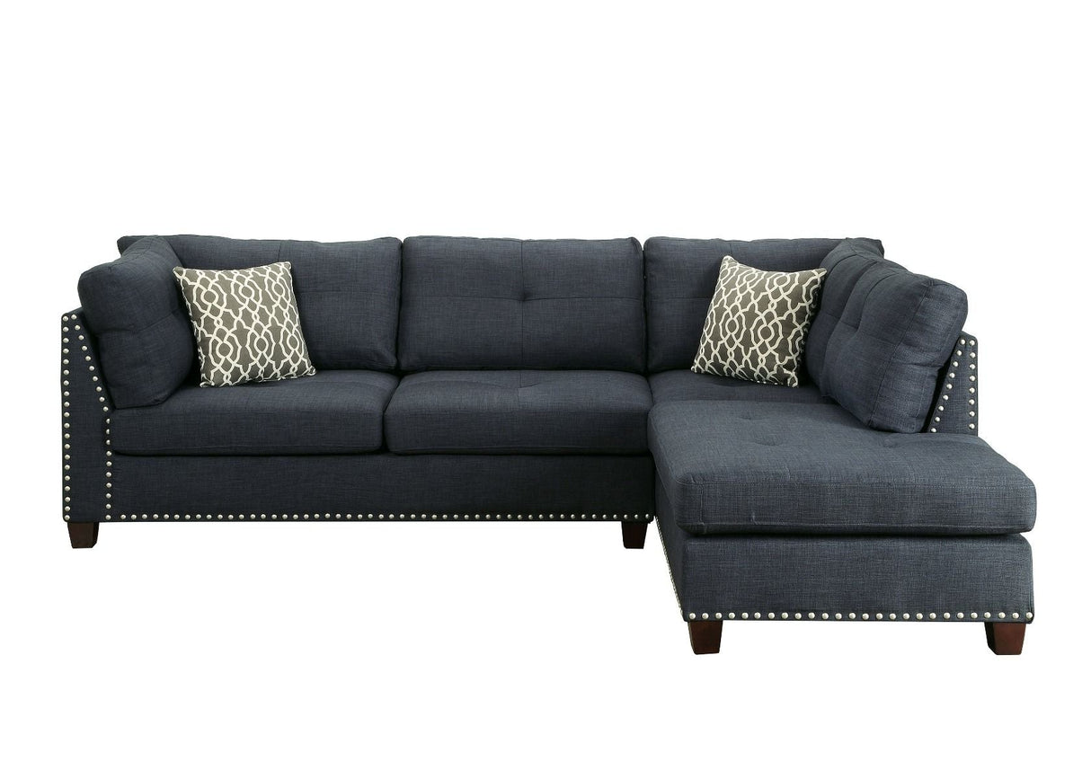 Laurissa - Sectional Sofa & Ottoman (2 Pillows) - Home Elegance USA