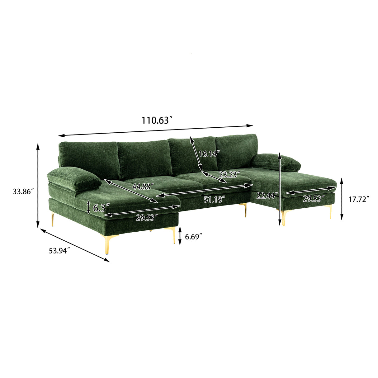 COOLMORE Accent sofa /Living room sofa sectional  sofa - Home Elegance USA