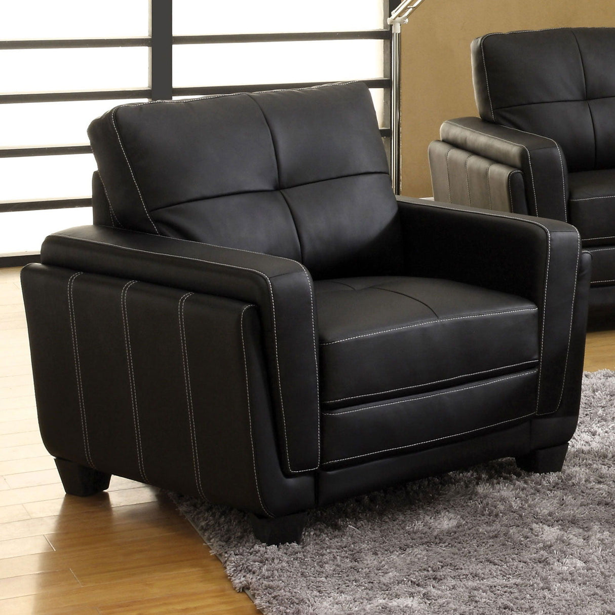 Blacksburg - Sofa & Love Seat & Chair - Black | Home Elegance USA