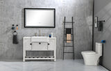 Solid Wood Bathroom Vanities Without Tops 48 in. W x 20 in. D x 33.60 in. H   Bath Vanity in White with