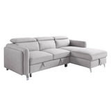 Reyes - Sectional Sofa - Beige Nubuck - Home Elegance USA